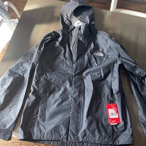 Mens North Face Charcoal Gray Windbreaker Size L